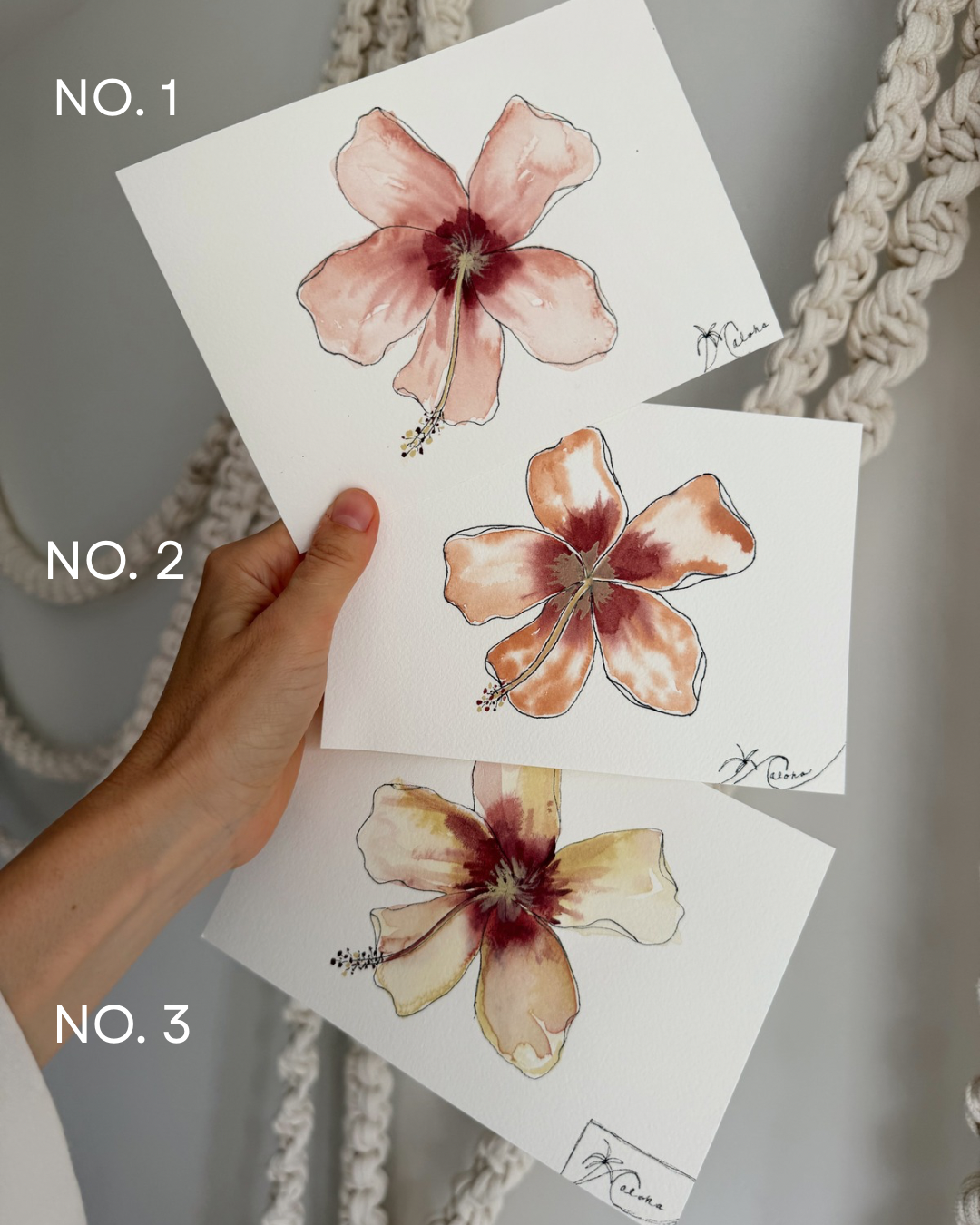 Hibiscus orginal watercolor art