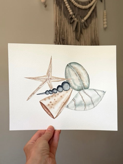 Seashell No. 3 Watercolor Original Art