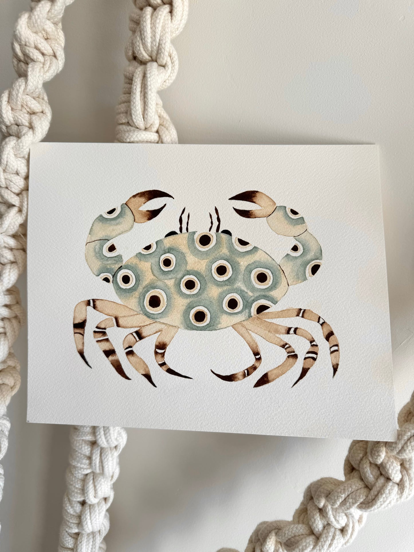 Teal Original Crab No. 2 Artwork