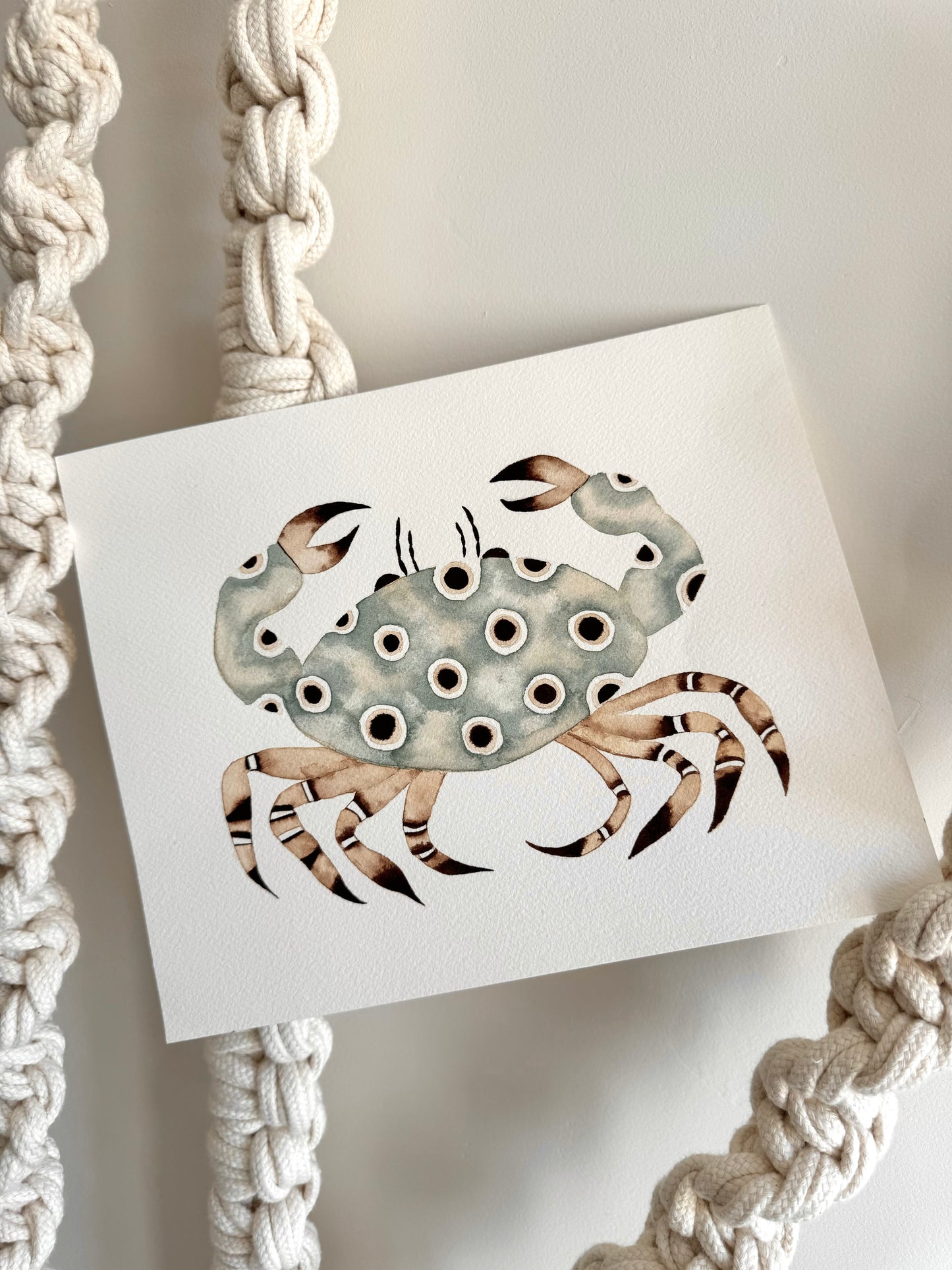 Teal Original Crab No. 3 Artwork