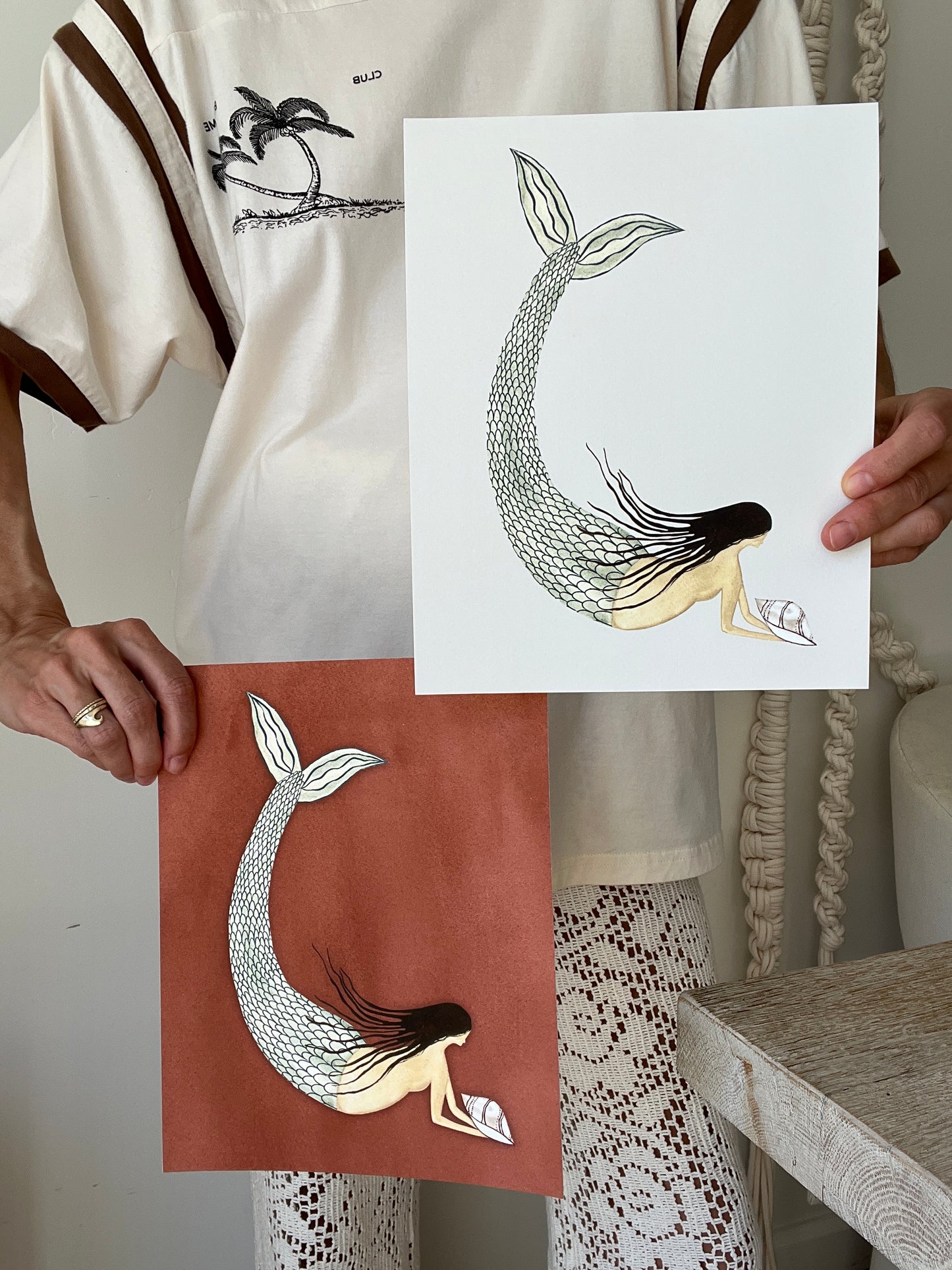 Mermaid Watercolor Print