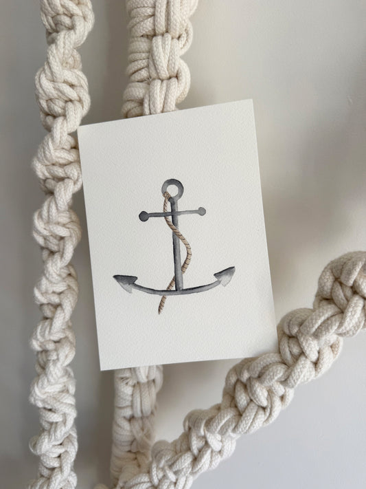 Anchor watercolor orginal artwork
